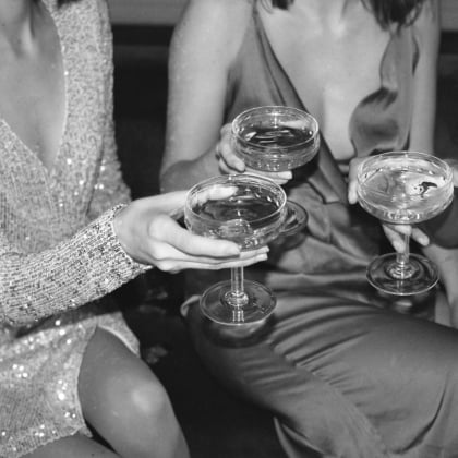 A group of women sharing a drink in Savanah