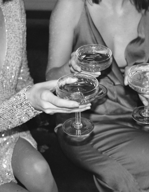 A group of women sharing a drink in Savanah
