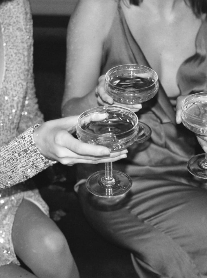 A group of women sharing a drink in Savanah