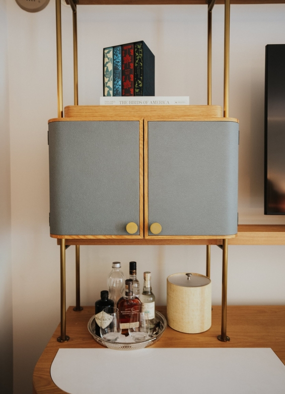 mini bar in room in savannah